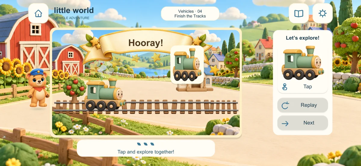 Little World train-track activity
